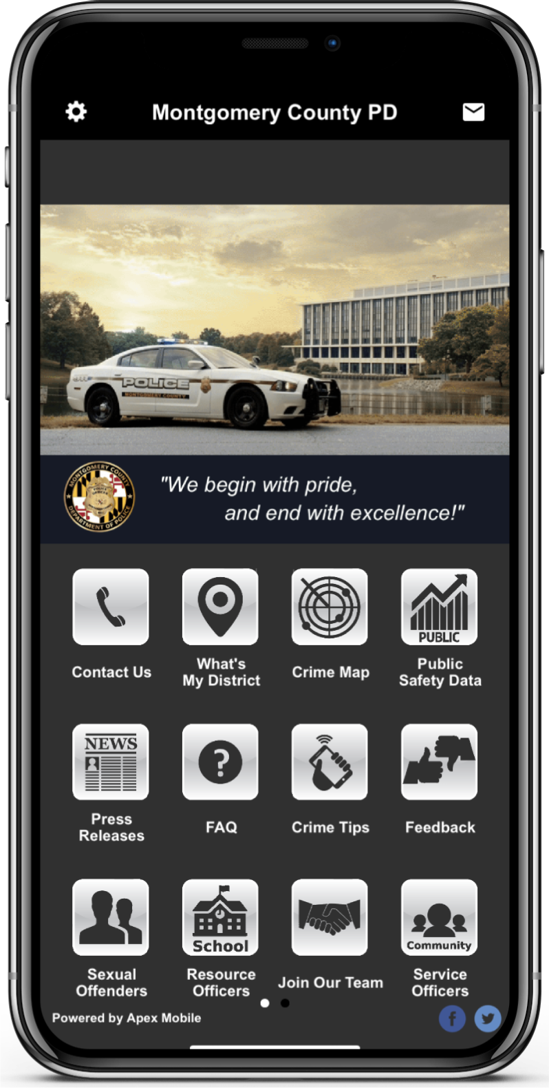 Montgomery County Police Department Apex Mobile